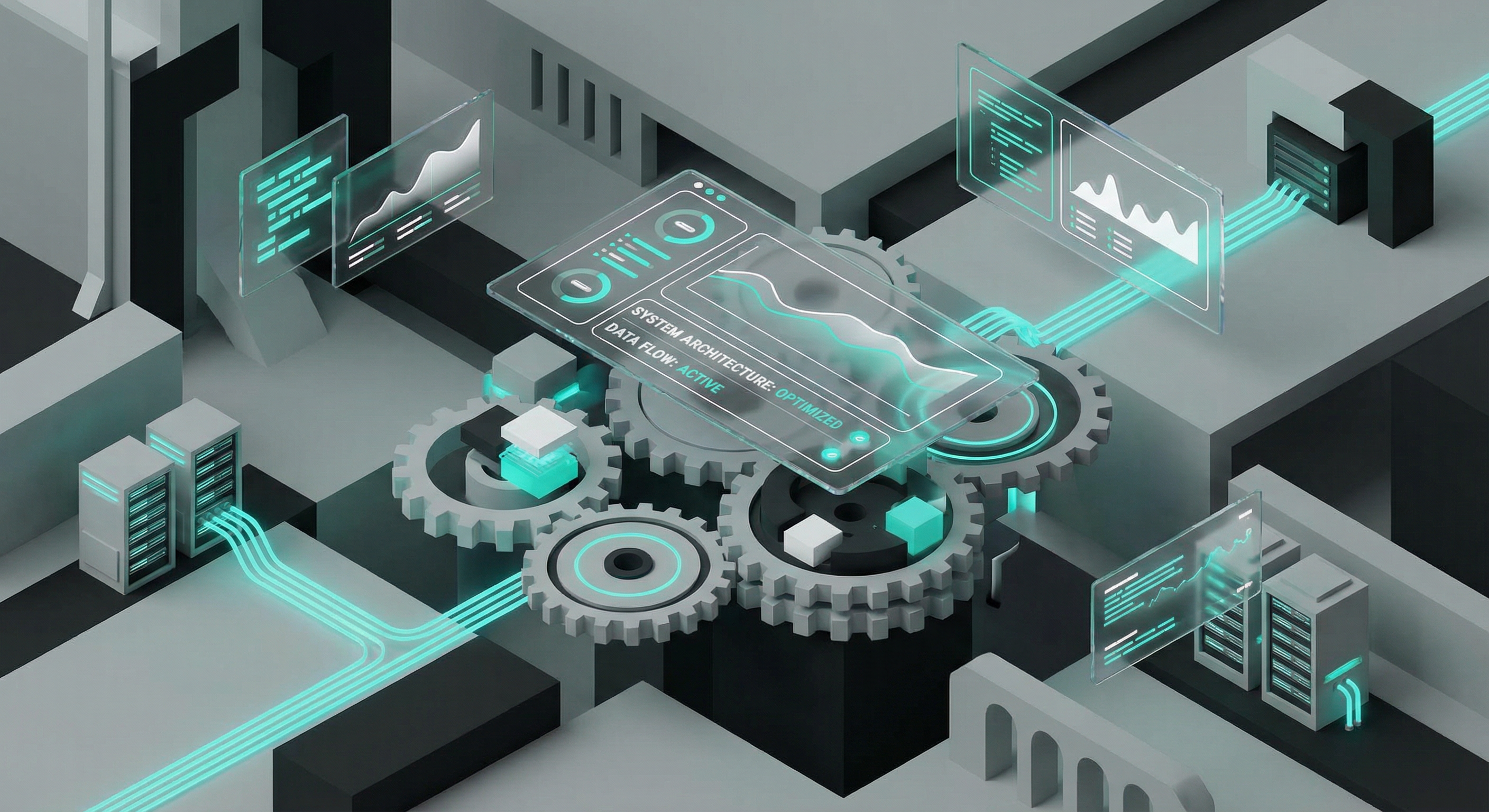 Custom Software Development Illustration